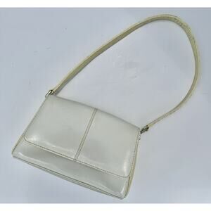 Vtg 90s Y2K Liz Claiborne Handbag Women's Cream Purse